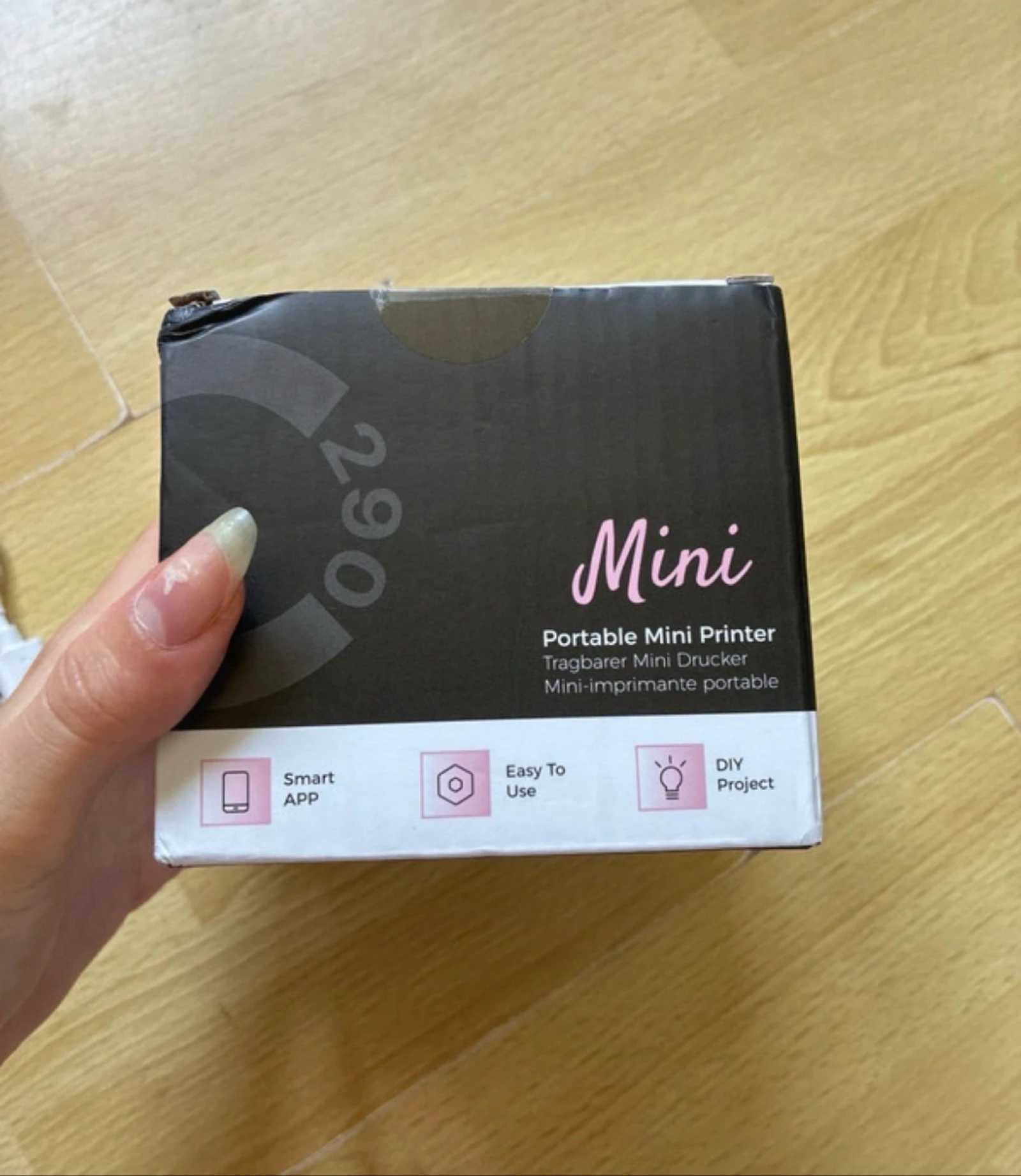 Mini impressora térmica Bluetooth rosa PM290C – photo 6